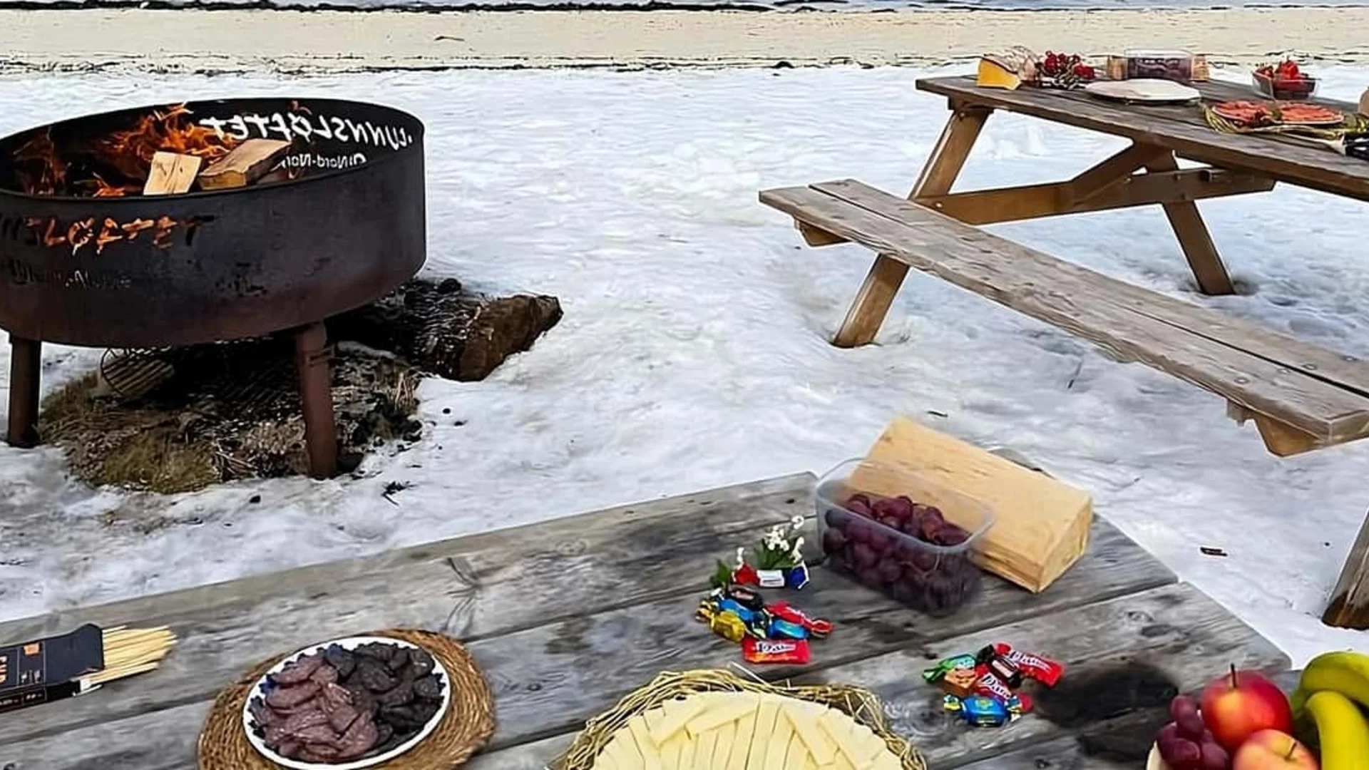 Sommarøy island Arctic landscape with mountains